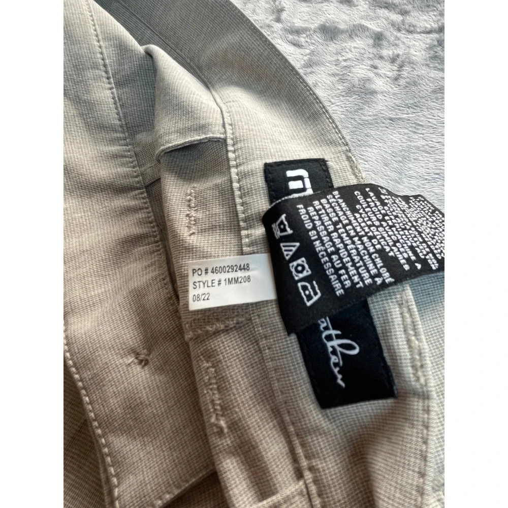 Travis Mathew Beck Mens Grey‎ Heather Performance Golf Shorts 1MM208 Size 36